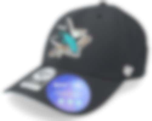 San Jose Sharks NHL Back Line Mvp Black Adjustable - 47 Brand