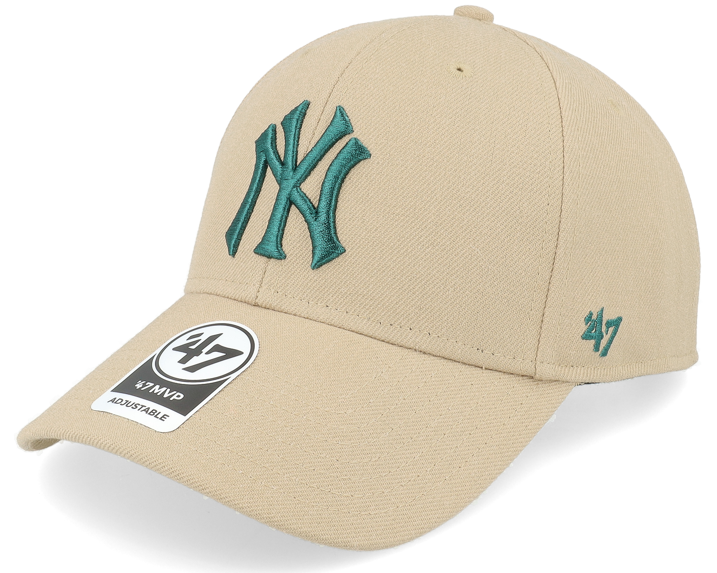 New York Yankees 47 Mvp Khaki/White Adjustable - 47 Brand cap