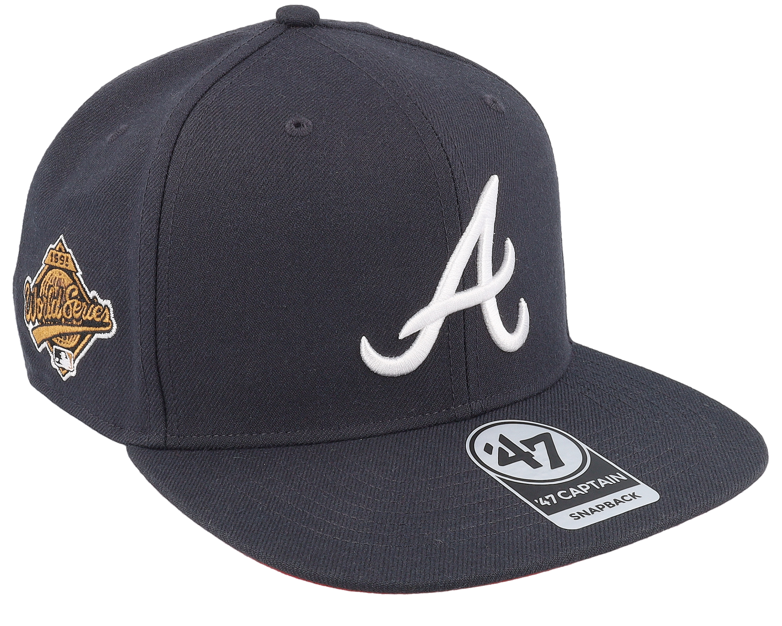 Atlanta Braves MLB Sure Shot Under Captain Navy Snapback - 47 Brand cap