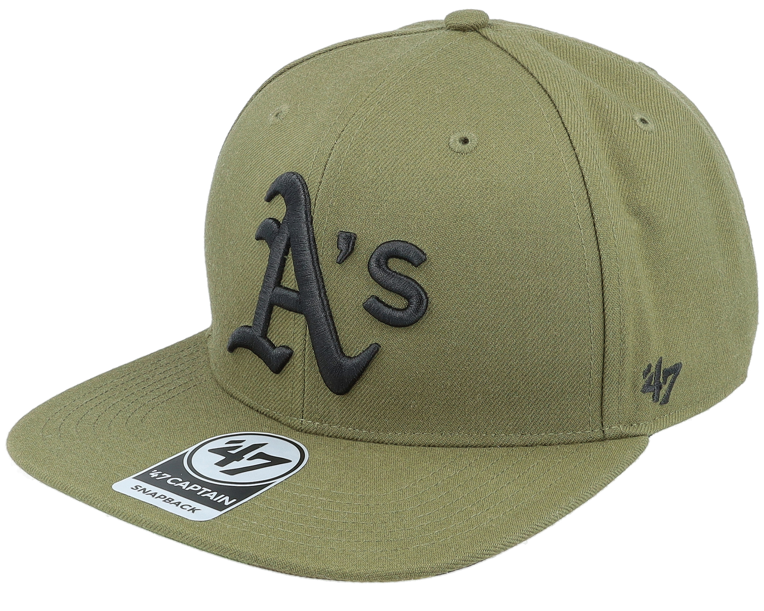 NEW* KHAKI/WALNUT OAKLAND A'S '47 CAPTAIN SNAPBACK W/ 40TH