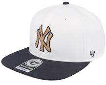 New York Yankees MLB Corkscrew Captain White Snapback - 47 Brand