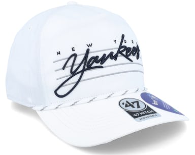 47 White New York Yankees Downburst Hitch Snapback Hat