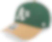 Oakland Athletics MLB Campus Mvp Dark Green/Camel Adjustable - 47 Brand