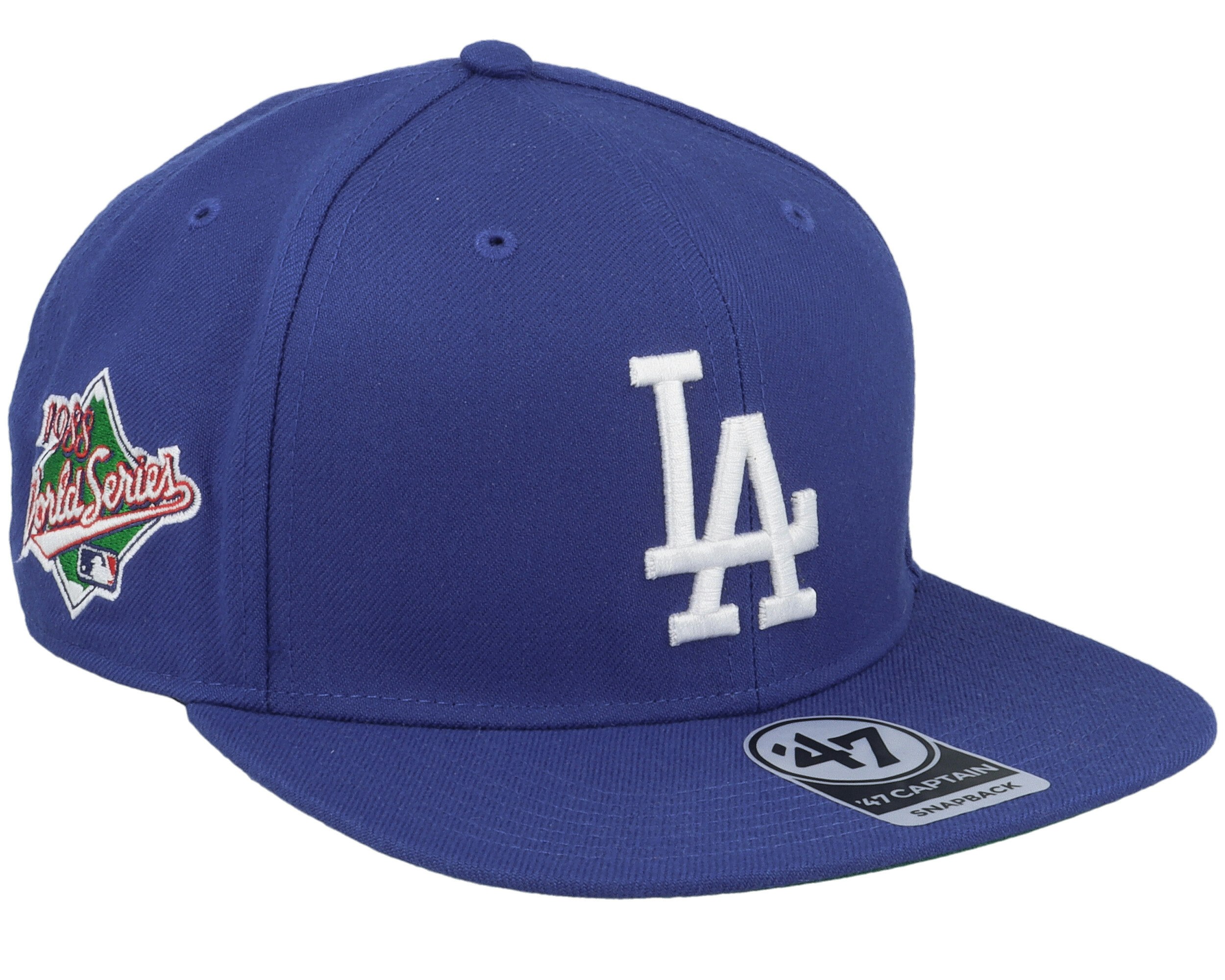 47Brand Los Angeles Dodgers Kelly Green Base Runner Clean Up Strapback Cap
