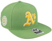 Oakland Athletics MLB Sure Shot Under 47 Captain Green Snapback