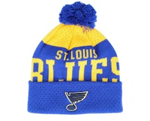 St. Louis Blues Stretchark Knit Royal/Yellow Pom - Outerstuff