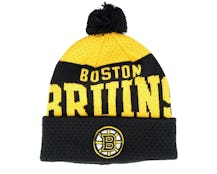 Kids Boston Bruins Stretchark Knit Black/Yellow Pom - Outerstuff