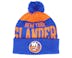 Kids New York Islanders Stretchark Knit Royal/Orange Pom - Outerstuff