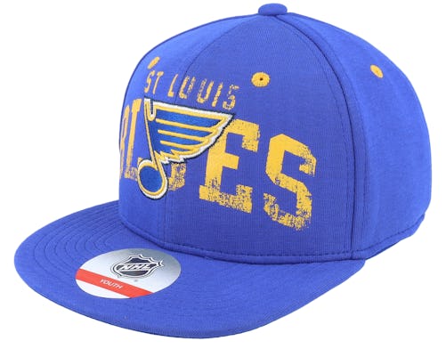 Outerstuff - NHL Blue Snapback Cap - Kids St. Louis Blues Life Style Printed Flatbrim Blue Snapback @ Hatstore