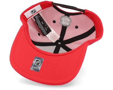 Kids Detroit Red Wings Life Style Printed Flatbrim Red Snapback - Outerstuff