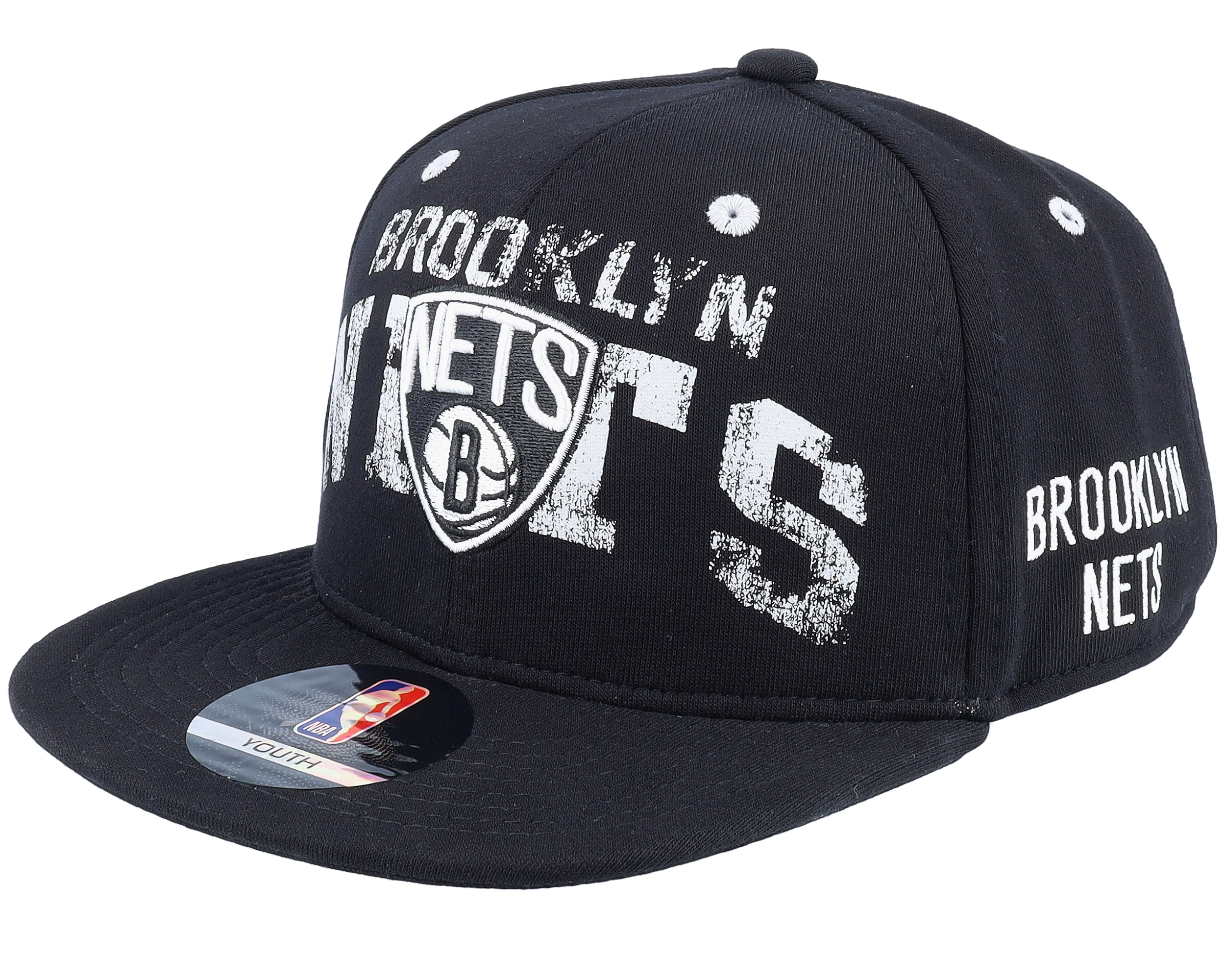 Kids Brooklyn Nets Collegiate Arch Black Snapback - Outerstuff cap ...