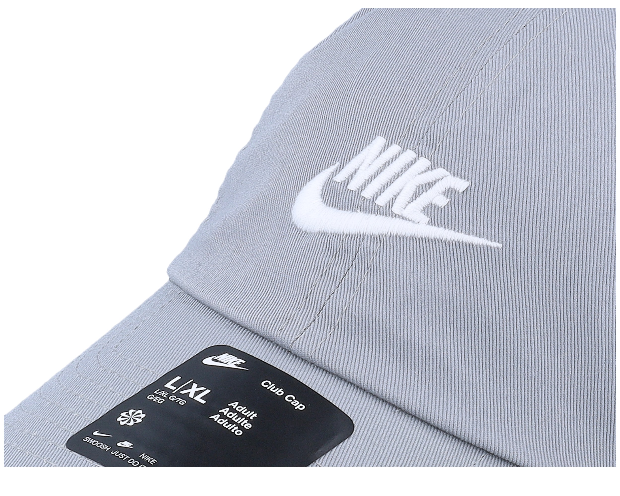 Club Futura Wash Particle Grey/White Dad Cap - Nike