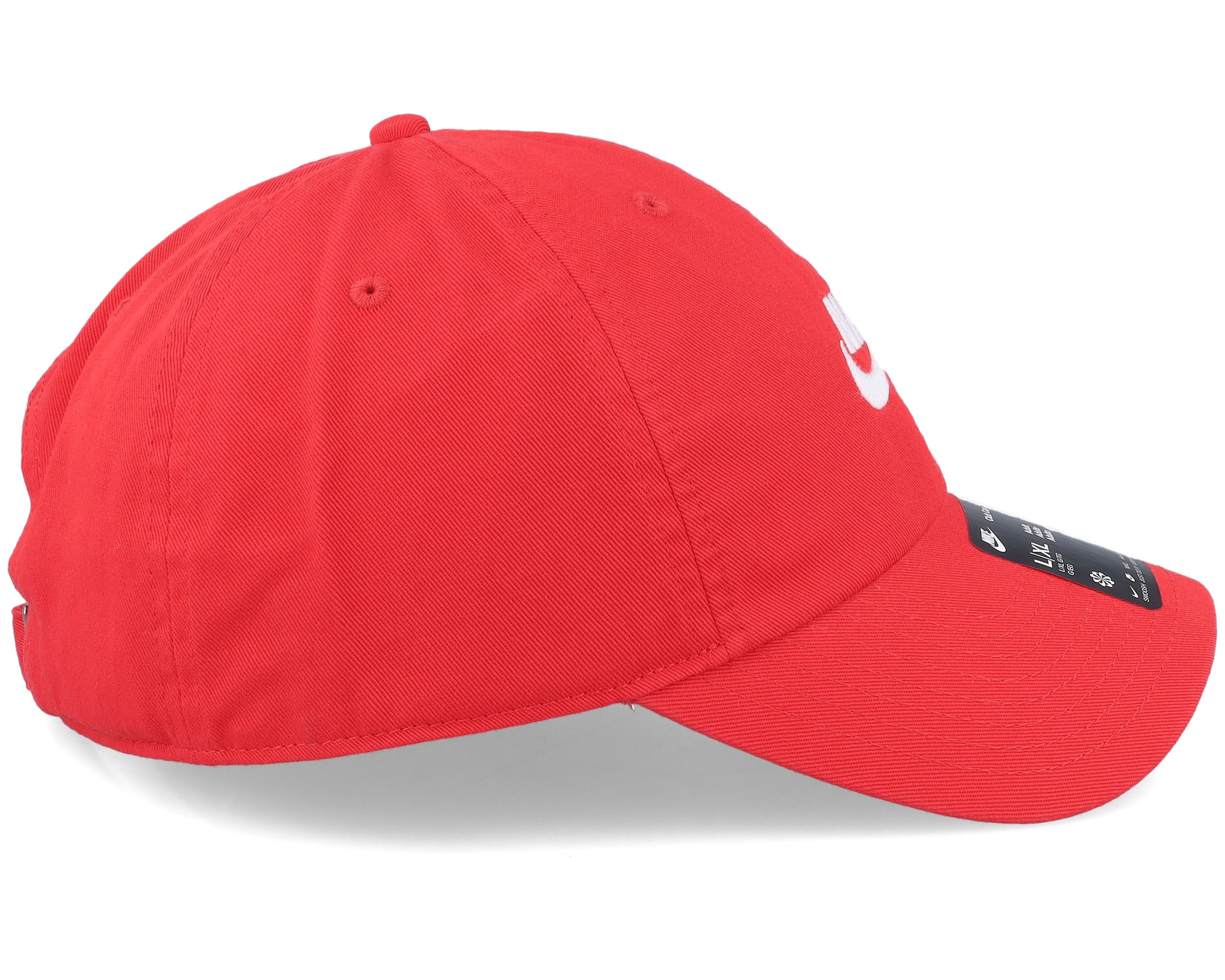 red nike dad hat