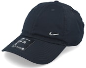 Club Cap Metal Swoosh Black/Metallic Silver Dad Cap