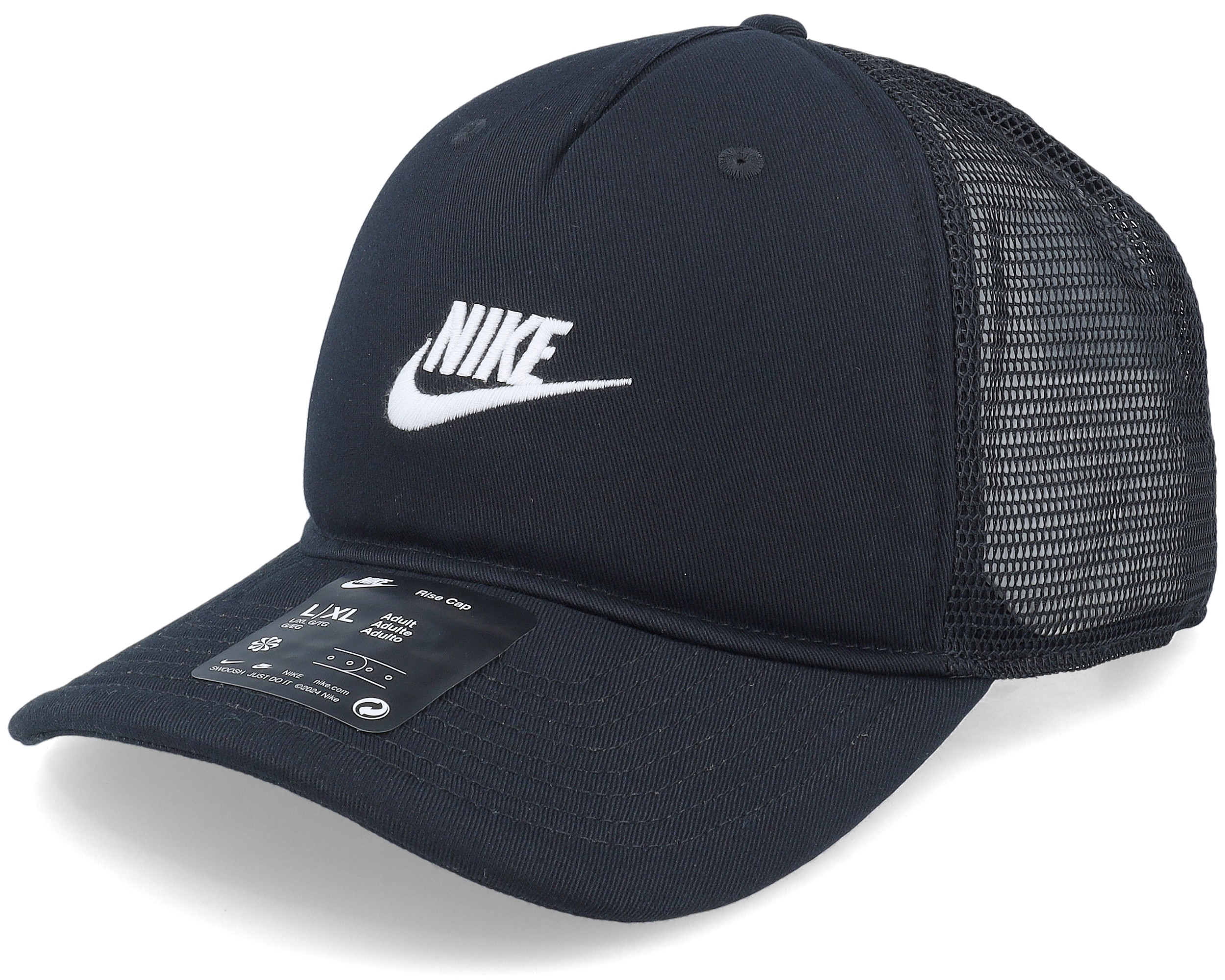 Rise Futura Black Black White Trucker Nike