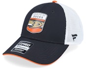 Anaheim Ducks Authentic Pro Draft Podium Black/White Trucker