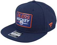 Edmonton Oilers Authentic Pro Prime Aviator Blue Snapback - Fanatics