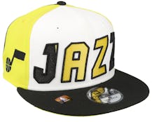 Utah Jazz 9FIFTY NBA 23 Back Half White/Yellow/Black Snapback - New Era