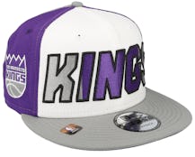 Sacramento Kings 9FIFTY NBA 23 Back Half White/Purple/Grey Snapback - New Era