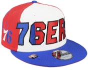 Philadelphia 76ers 9FIFTY NBA 23 Back Half White/Red/Blue Snapback