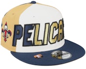 New Orleans Pelicans 9FIFTY NBA 23 Back Half White/Beige/Navy Snapback