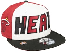 Miami Heat 9FIFTY NBA 23 Back Half White/Red/Black Snapback - New Era