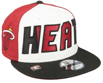 Miami Heat 9FIFTY NBA 23 Back Half White/Red/Black Snapback