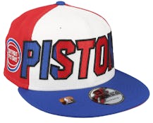 Detroit Pistons 9FIFTY NBA 23 Back Half White/Red/Blue Snapback - New Era
