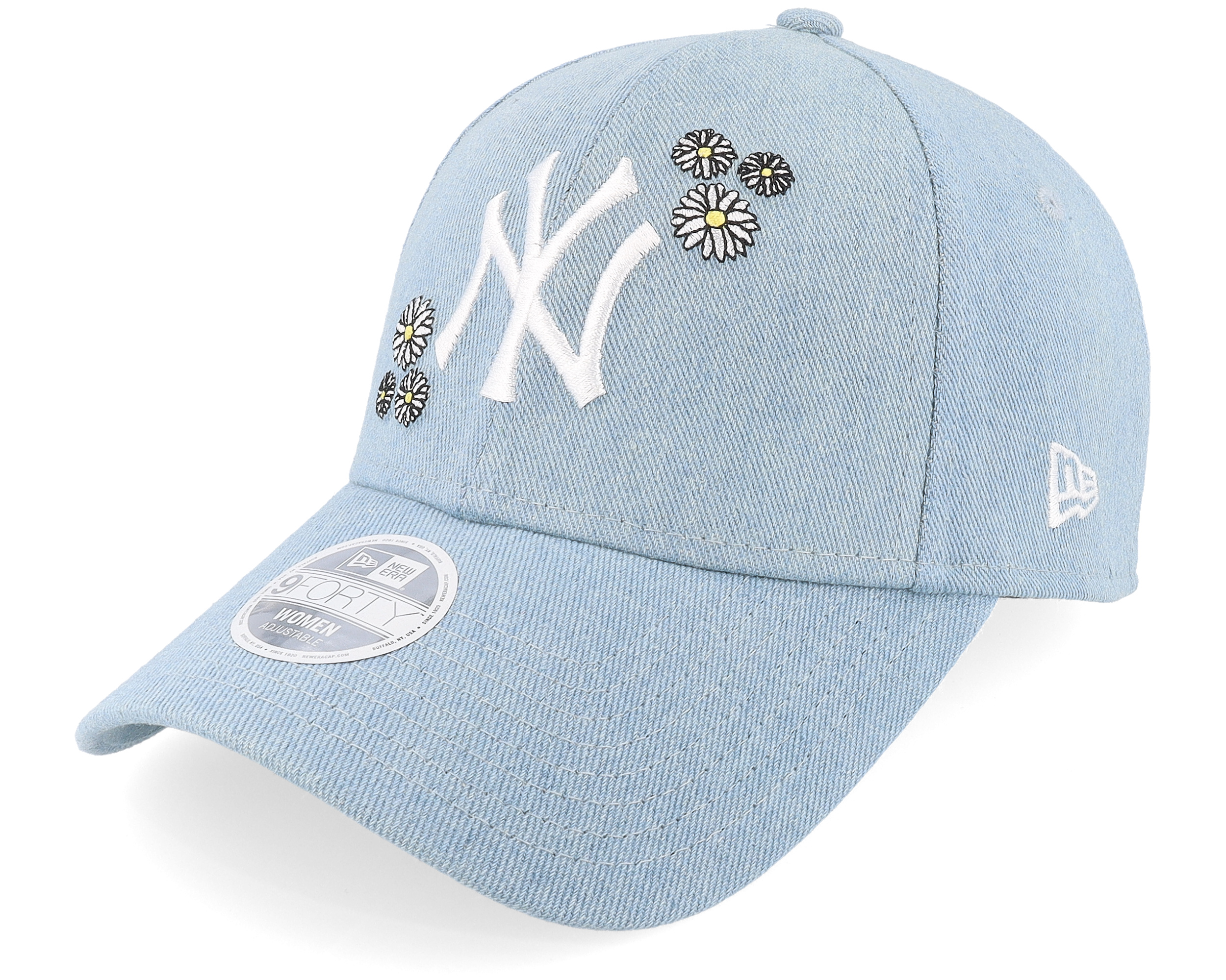 New York Yankees Womens Denim Sky/White 9FORTY Adjustable