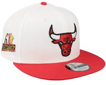 Chicago Bulls White Crown Patches 9FIFTY Ch White/Red Snapback - New Era