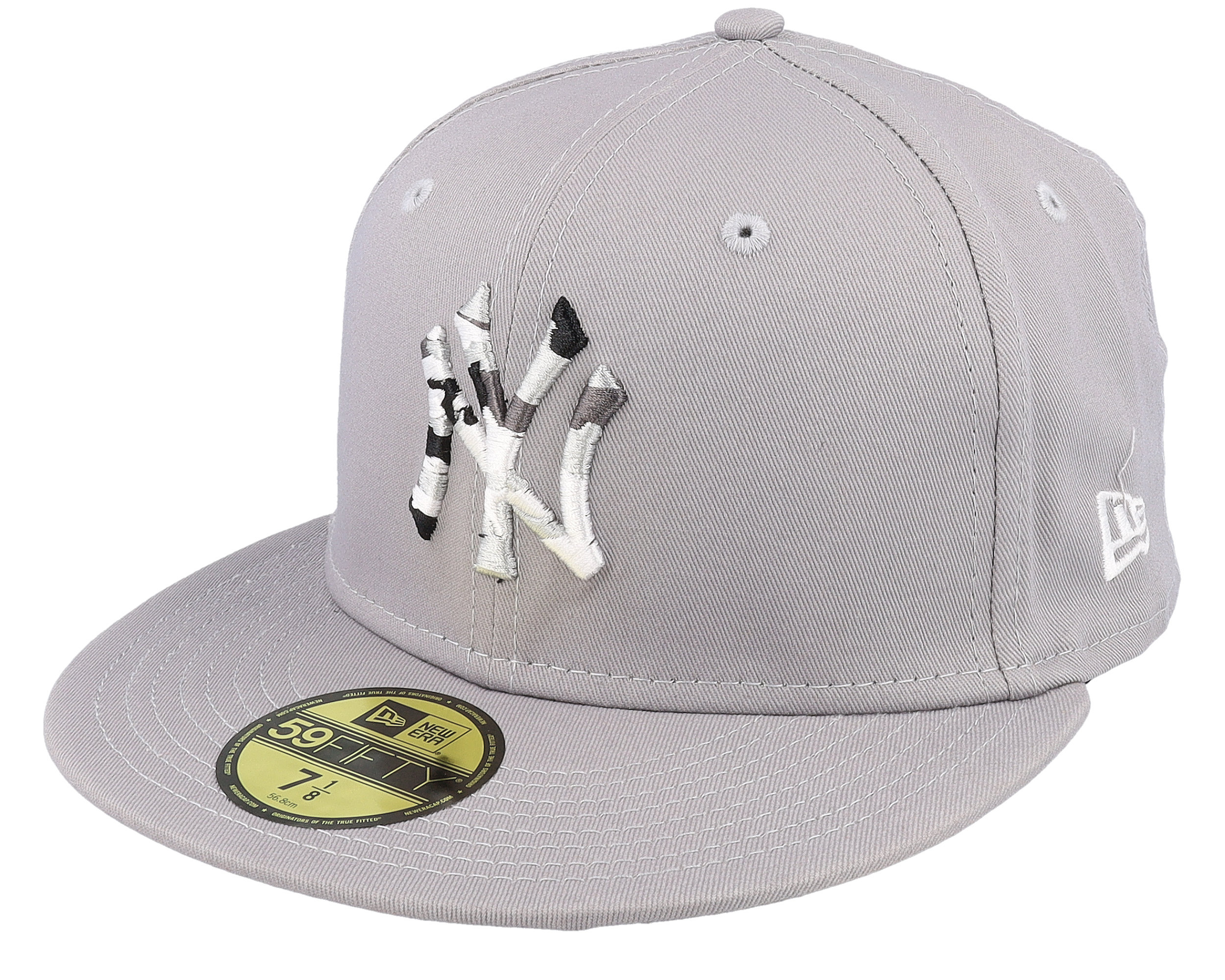 Grey fitted hot sale cap