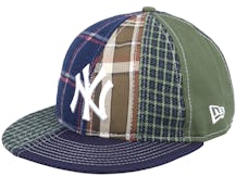 New York Yankees MLB Patch Panel 9FIFTY Rc Ney Blue/Green Strapback - New Era