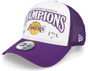 Los Angeles Lakers League Champions White/Purple Trucker