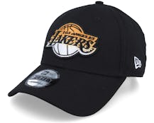 Los Angeles Lakers Gradient Infill 9FORTY Black Adjustable - New Era