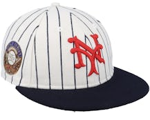 New York Mets Cooperstown 59FIFTY Rc White/Navy Fitted - New Era