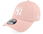 New York Yankees League Essential 9FORTY Pink/White Adjustable