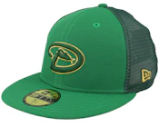 Arizona Diamondbacks 59FIFTY MLB St Patricks Day 23 Green Mesh Fitted
