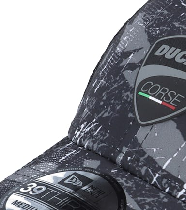 Ducati Corse All Over Print 39THIRTY Black/Grey Flexfit - New Era