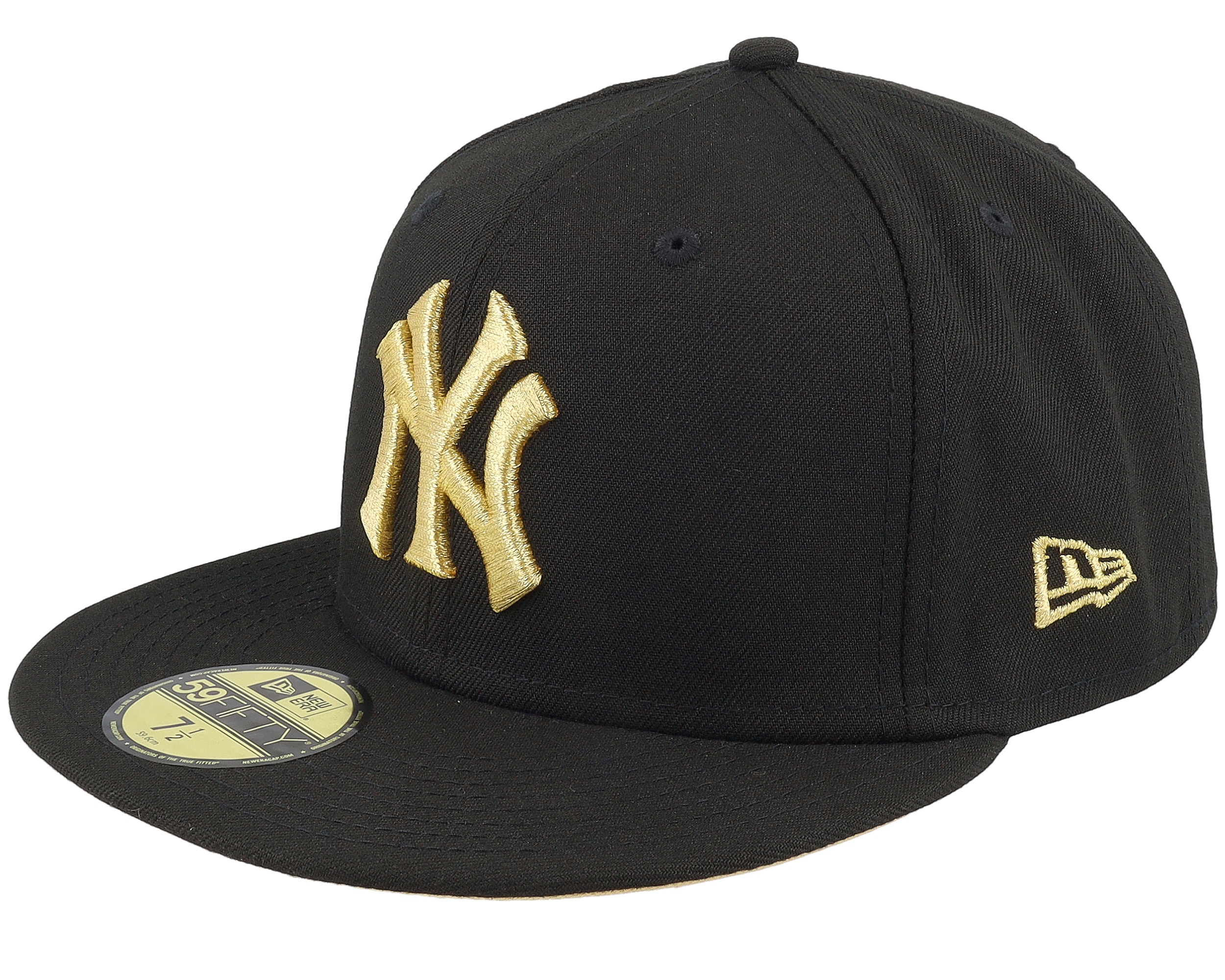 New York Yankees 59FIFTY 75th World Series Black/Gold Fitted - New