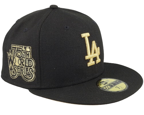 59fifty Black And Gold La Hat Los Angeles Dodgers New Era MLB