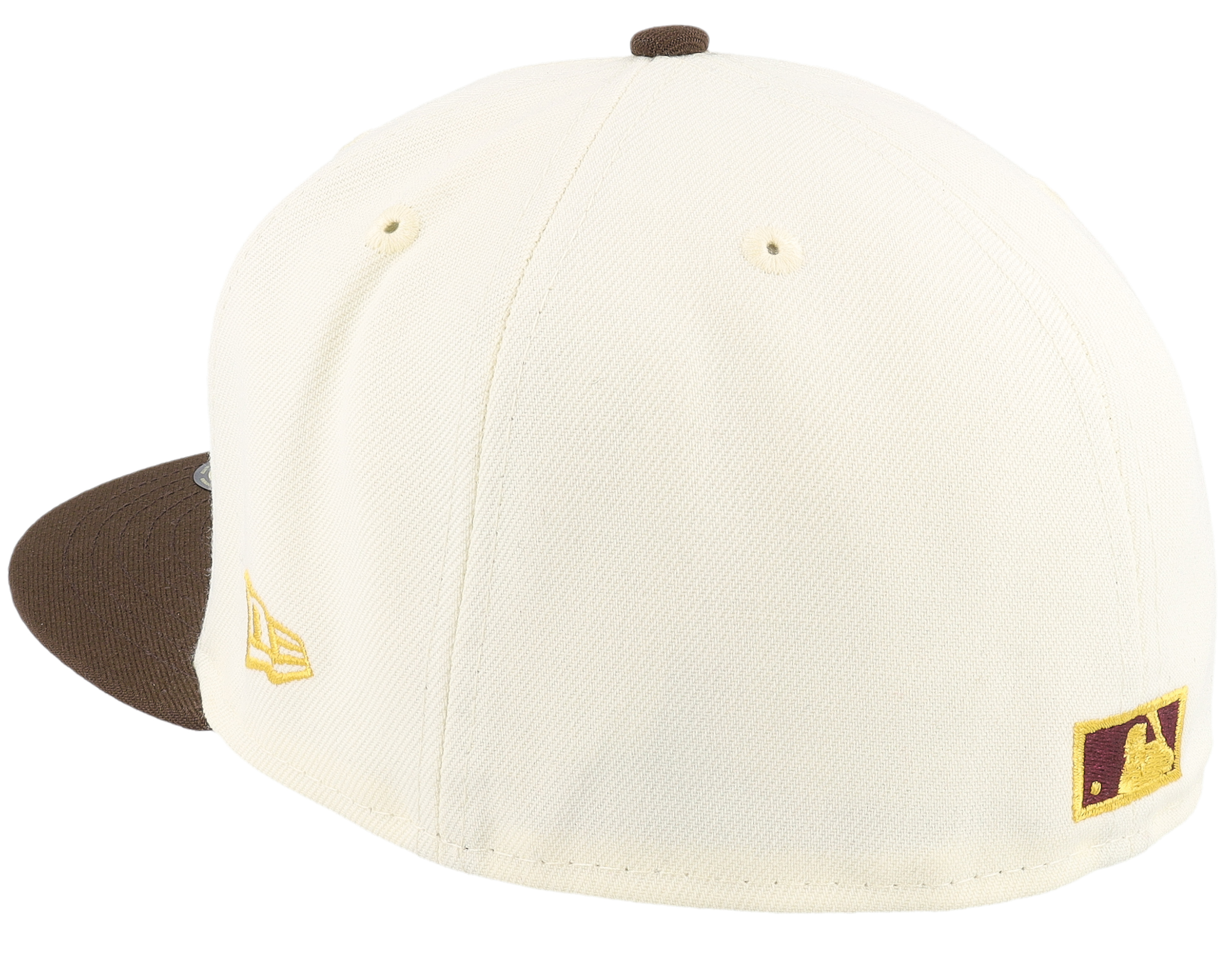 Chicago Cubs Cooperstown 59FIFTY Cream/Brown Fitted - New