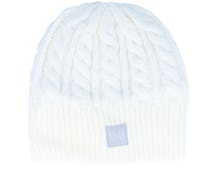 Halftime Cable Knit White Beanie - Under Armour