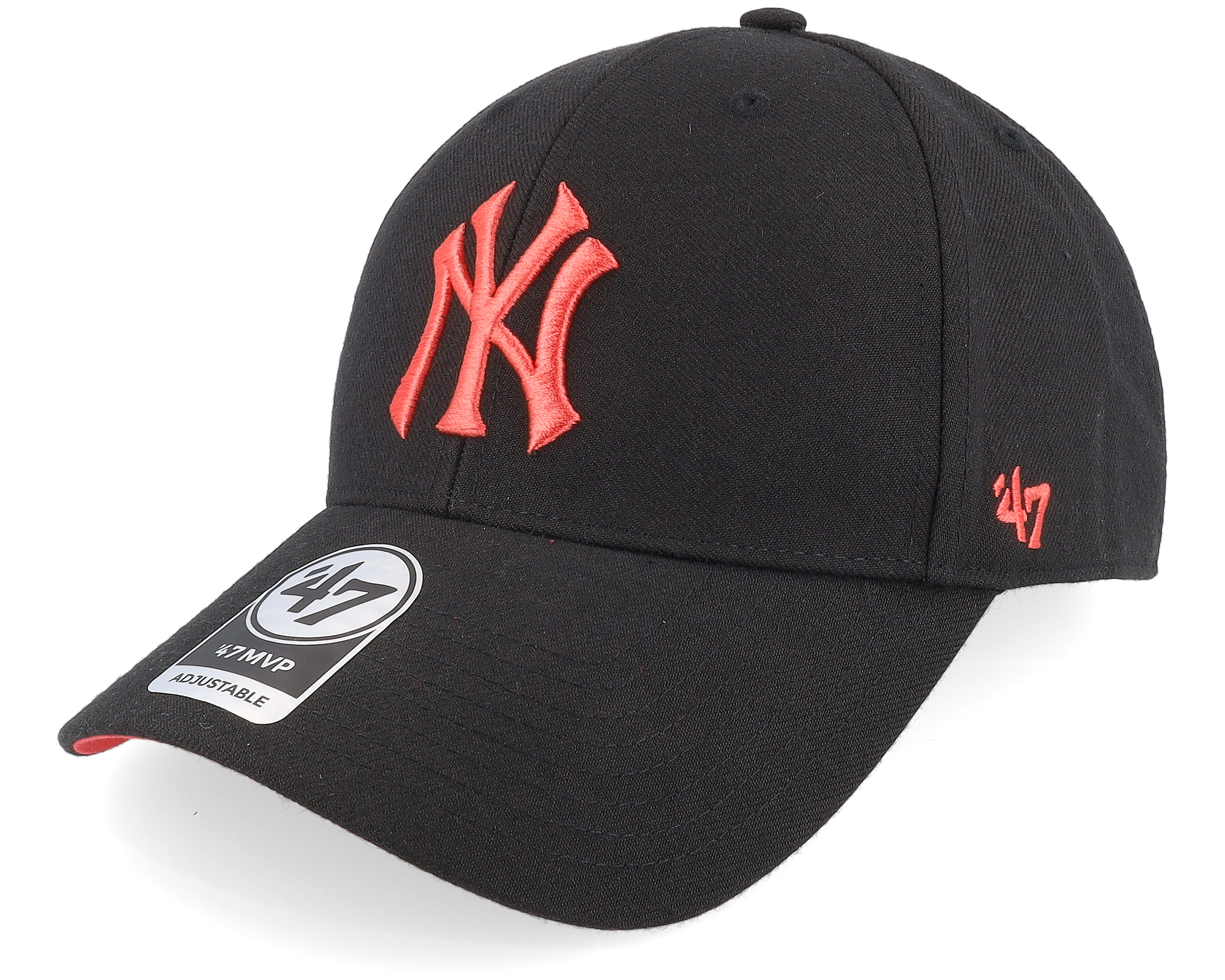 New York Yankees MLB Ballpark Mvp Black Adjustable - 47 Brand Cap ...