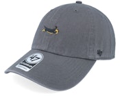 Dog Base Runner Icon 47 Clean Up Charcoal Dad Cap
