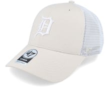 Detroit Tigers Ballpark Mesh Mvp Bone/White Trucker - 47 Brand