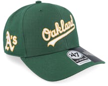 Oakland Athletics MLB Replica Script Mvp Dp Dark Green Adjustable - 47 Brand