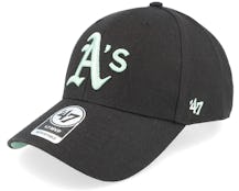 Oakland Athletics MLB Ballpark Mvp Black Adjustable - 47 Brand