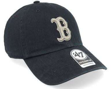 Boston Red Sox MLB Ballpark Camo Clean Up Black Dad Cap - 47 Brand
