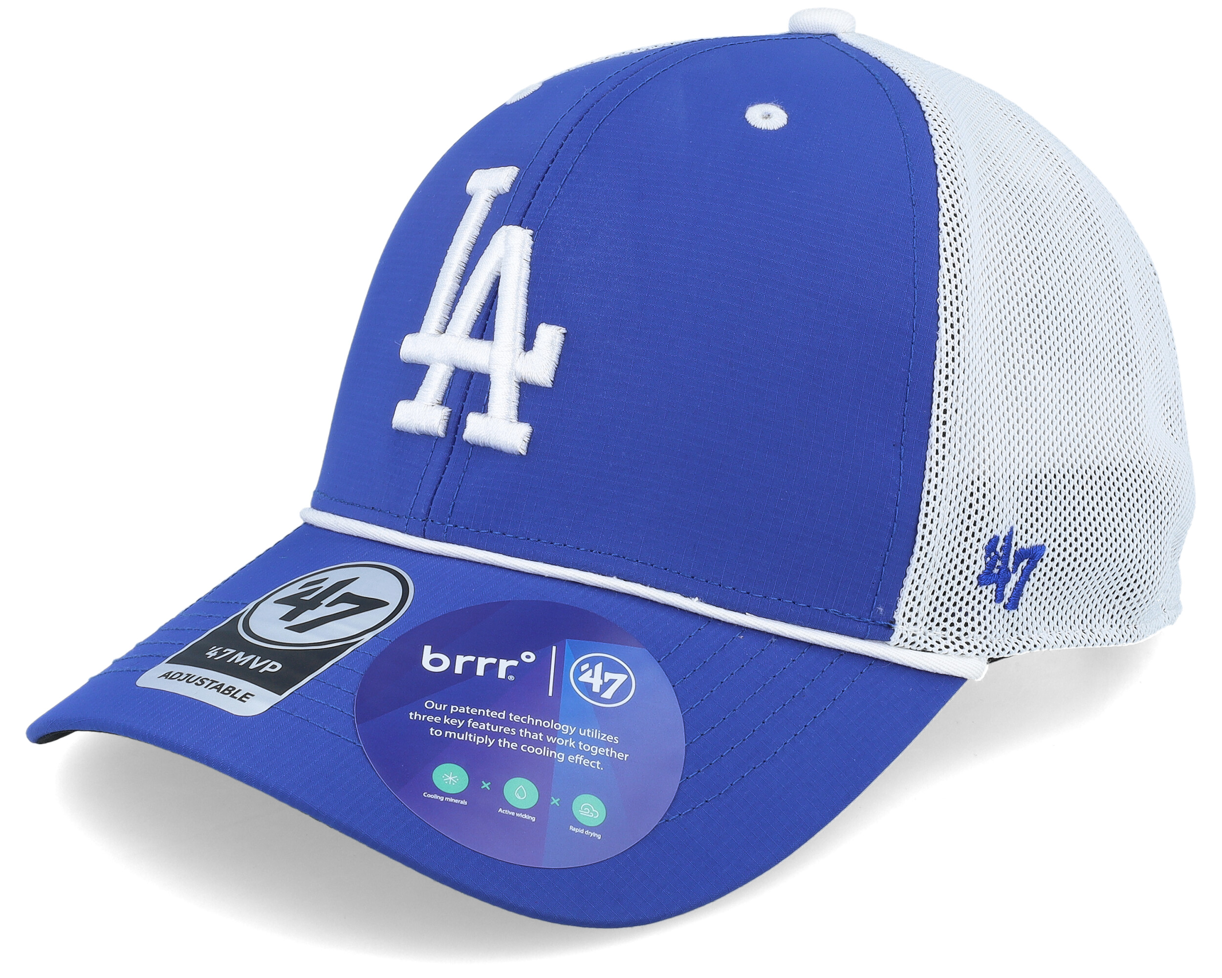 47 Brand Los Angeles LA Dodgers MVP Hat Cap White/Royal