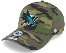San Jose Sharks NHL Grove 47 Mvp Dt Camo Adjustable - 47 Brand